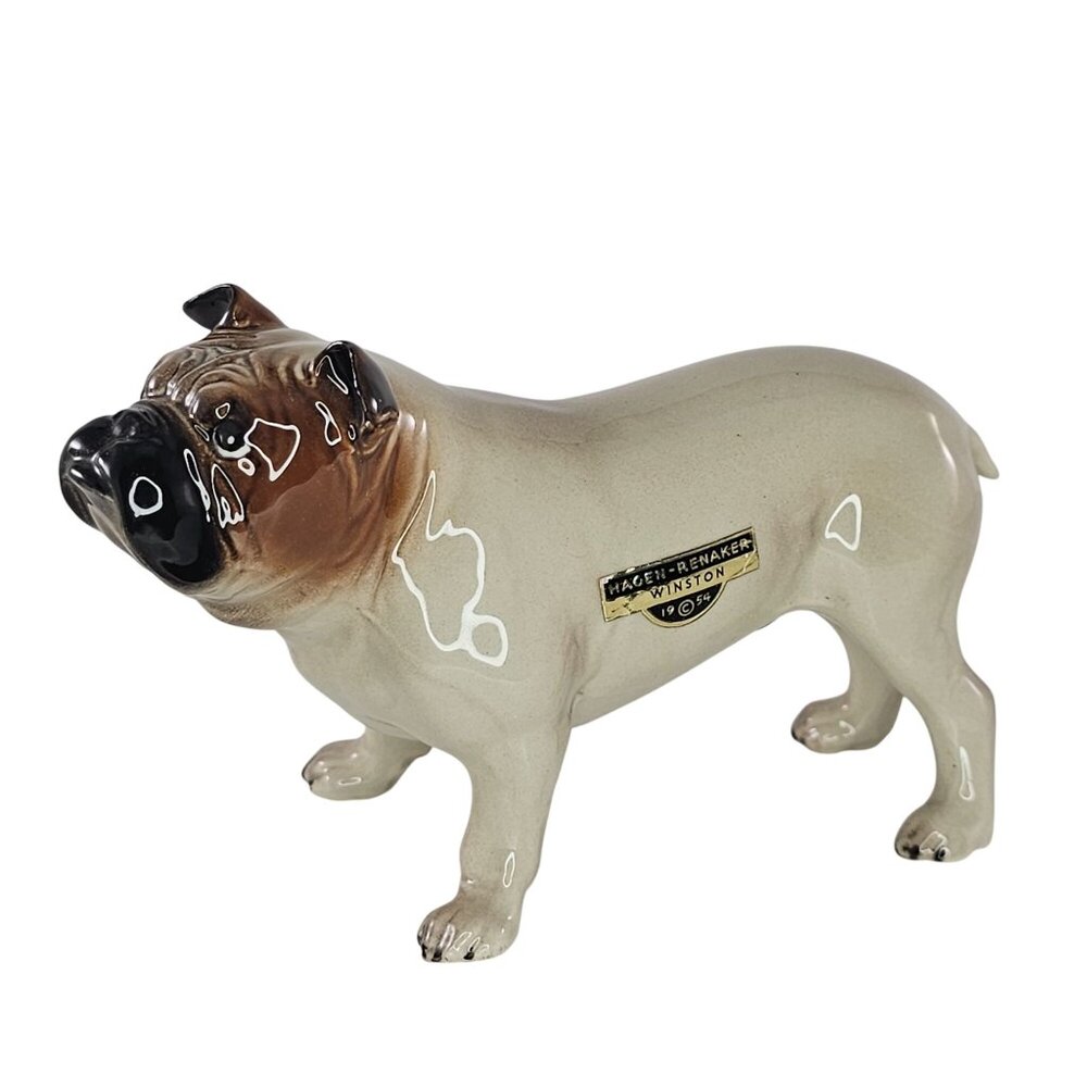 Hagen Renaker Champion Winston English Bulldog Figurine 1954 Figurine Glossy